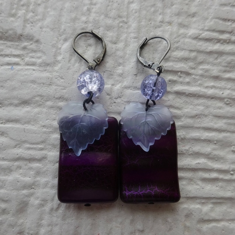 #76 Purple Earrings